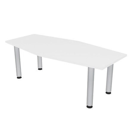 Skutchi Designs 33.5 in W, 59.5 in L, 29 in H, Engineered Wood Top, White HAR-HEXIR-3460-PT-09
